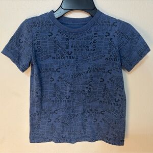 True Religion Kids Navy Logo Tee Boy size 5